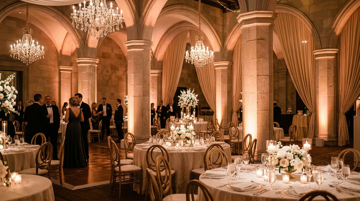 Ballroom uplighting